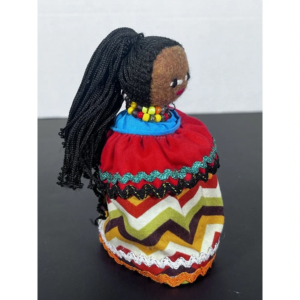 Vintage Seminole Indian Doll W Coconut Tree Husk 5